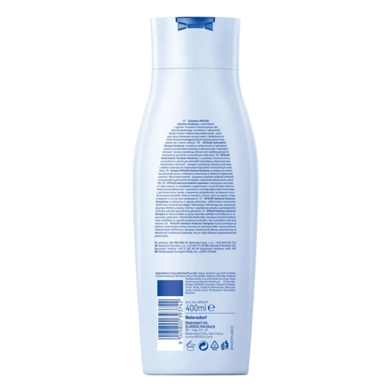 NIVEA MOISTURE HYALURON ЗВОЛОЖУЮЧИЙ ШАМПУНЬ ДЛЯ ВОЛОССЯ З ГІАЛУРОНОМ 400МЛ