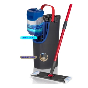 Vileda H2prO  набор для уборки плоская швабра с ведром для разделения чистой и грязной воды 2 резервуара