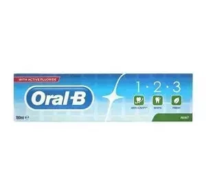 ORAL B 1-2-3 ЗУБНА ПАСТА MINT 100МЛ