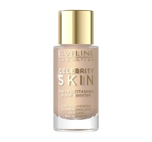 Eveline Cosmetics Celebrity Skin 4in1 Multitasking Glow Booster багатофункціональна база під макіяж обличчя 02N Universal Tan 30 мл
