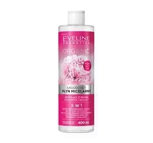 EVELINE ORGANIC PEONY УСПОКАИВАЮЩАЯ МИЦЕЛЛЯРНАЯ ВОДА 5В1 400МЛ