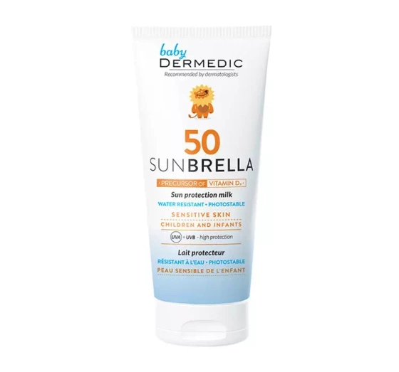 DERMEDIC BABY SUNBRELLA ЗАХИСНЕ МОЛОЧКО SPF50 ДЛЯ ДІТЕЙ І НЕМОВЛЯТ ВІД 1 МІСЯЦЯ ЖИТТЯ 100Г