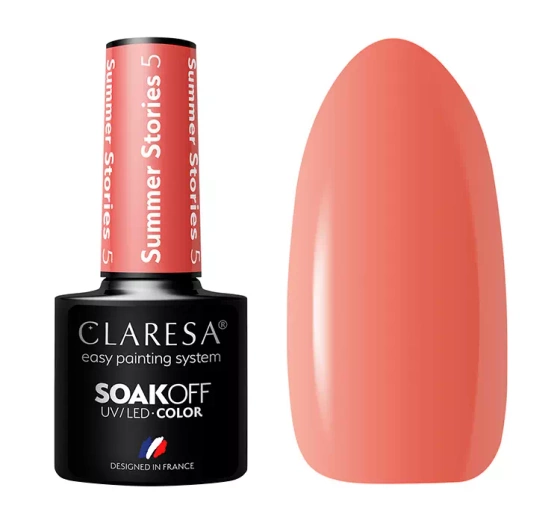 CLARESA SOAK OFF ГЕЛЬ-ЛАК SUMMER STORIES 5 5МЛ