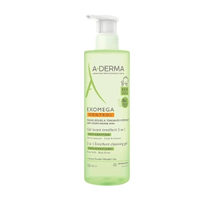 A-DERMA EXOMEGA CONTROL ПОМ'ЯКШУЮЧИЙ ГЕЛЬ 2В1 500МЛ