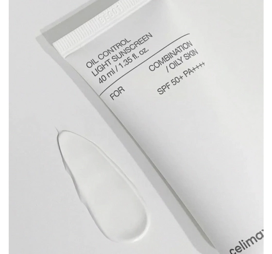 Celimax  Oil Control легкий солнцезащитный крем для жирной и комбинированной кожи SPF50+ PA++++ 40 мл