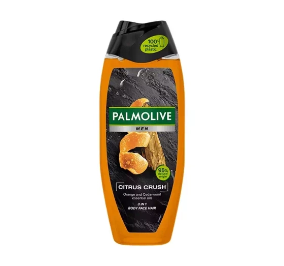 PALMOLIVE MEN CITRUS CRUSH ГЕЛЬ ДЛЯ ДУША 3В1 ДЛЯ ТЕЛА, ЛИЦА И ВОЛОС 500МЛ