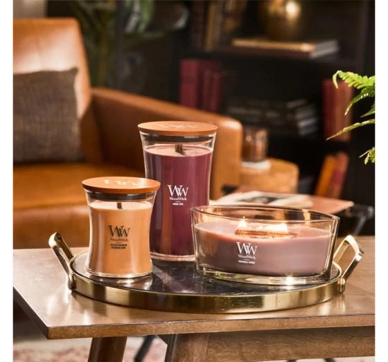 Woodwick Elipse Jar Candle ароматическая свеча Patchouli Creme 453,6 г