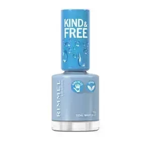 RIMMEL KIND & FREE ВЕГАНСКИЙ ЛАК ДЛЯ НОГТЕЙ 152 TIDAL WAVE BLUE 8МЛ