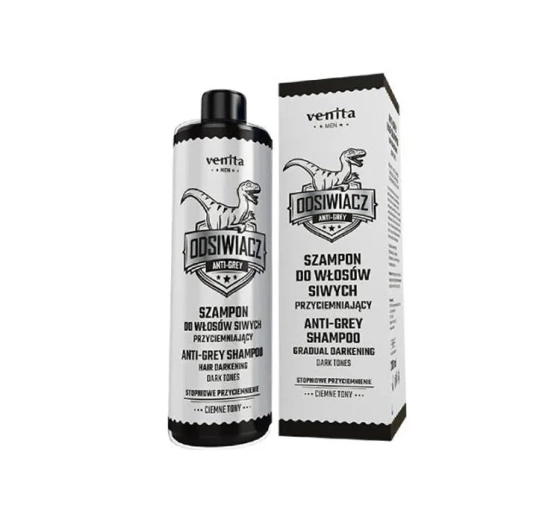 VENITA MEN ANTI-GREY ШАМПУНЬ ДЛЯ ЗАТЕМНЕННЯ СИВОГО ВОЛОССЯ ТЕМНІ ТОНИ 200МЛ
