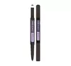 MAYBELLINE EXPRESS BROW SATIN DUO ДВУХСТОРОННИЙ КАРАНДАШ ДЛЯ БРОВЕЙ BLACK BROWN