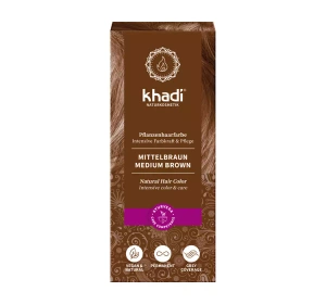 KHADI NATURAL HAIR COLOR ХНА ДЛЯ ОКРАШИВАНИЯ ВОЛОС MEDIUM BROWN