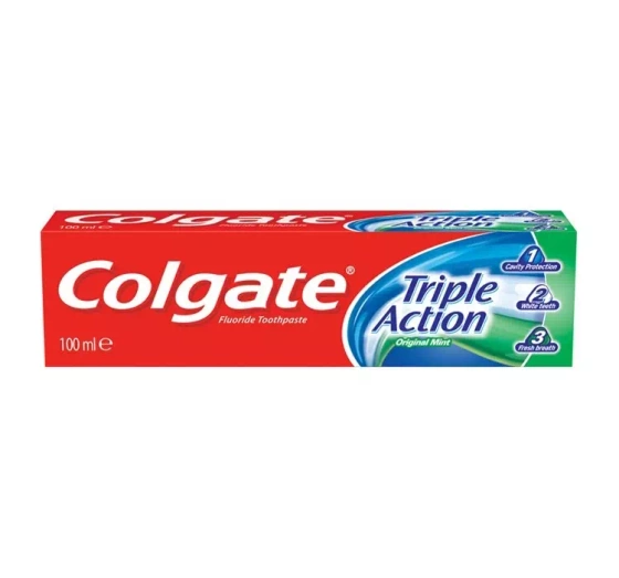 COLGATE TRIPLE ACTION ORIGINAL MINT ЗУБНА ПАСТА 100МЛ