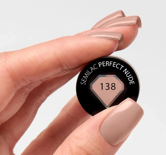 SEMILAC ГІБРИДНИЙ ЛАК УФ PERFECT NUDE 138