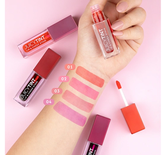 GOLDEN ROSE JUICY TINT LIP & CHEEK STAIN ПОМАДА ДЛЯ ГУБ І РУМ'ЯНА ДЛЯ ЩІК 2В1 04 BERRY KISS 5,2МЛ