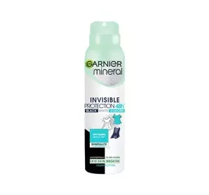 GARNIER MINERAL INVISIBLE PROTECTION 48H CLEAN COTTON АНТИПЕРСПІРАНТ-СПРЕЙ ДЛЯ ЖІНОК 150МЛ