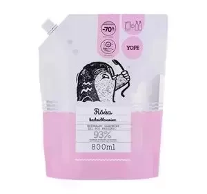 YOPE НАТУРАЛЬНИЙ ГЕЛЬ ДЛЯ ДУШУ ТРОЯНДА І ЛАДАН REFILL 800МЛ