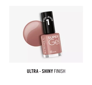 RIMMEL SUPER GEL ГЕЛЕВЫЙ ЛАК ДЛЯ НОГТЕЙ 033 R & B ROSE 12 МЛ