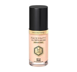 MAX FACTOR FACEFINITY ALL DAY FLAWLESS 3IN1 ВЕГАНСЬКИЙ ТОНАЛЬНИЙ ЗАСІБ C10 FAIR PORCELAIN 30МЛ