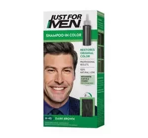 JUST FOR MEN СРЕДСТВО ПРОТИВ СЕДИНЫ ДЛЯ МУЖЧИН H-45 DARK BROWN BLACK