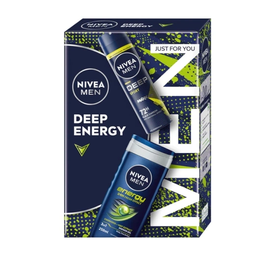 Nivea Men набір косметики для чоловіків: гель для душу + антиперспірант-спрей