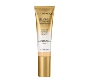 MAX FACTOR MIRACLE SECOND SKIN ТОНАЛЬНИЙ ЗАСІБ 02 FAIR LIGHT 30МЛ