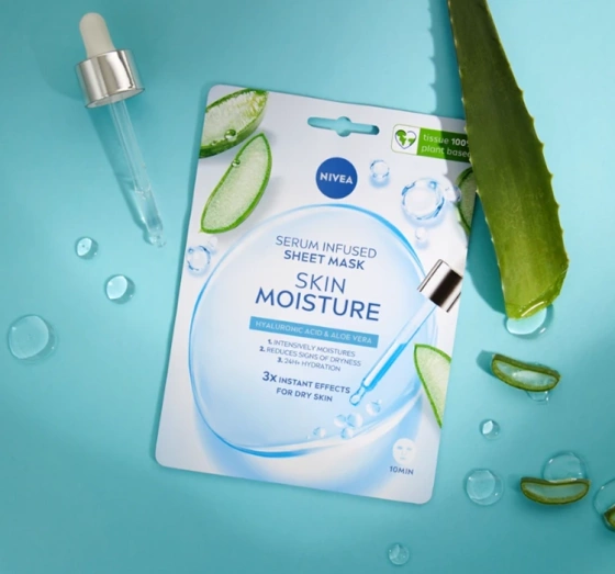 NIVEA SKIN MOISTURE ЗВОЛОЖУВАЛЬНА ТКАНИННА МАСКА