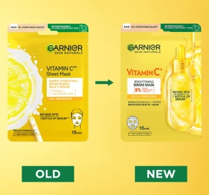 GARNIER SKIN NATURALS ТКАНИННА МАСКА З ВІТАМІНОМ C 28Г
