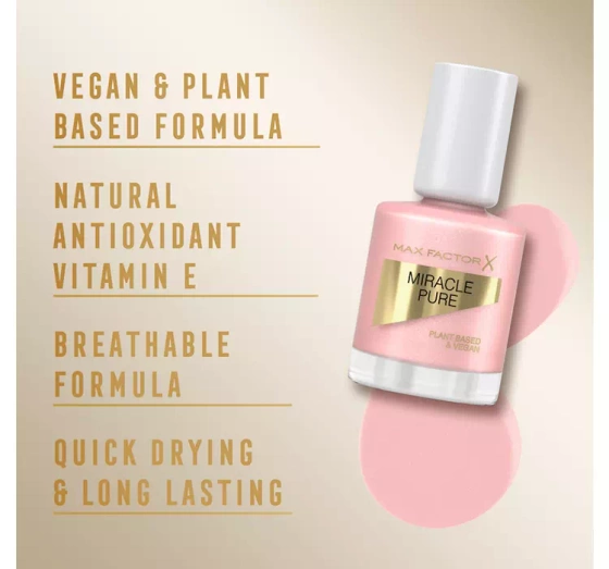 Нажмите на картинку, чтобы ее увеличить MAX FACTOR MIRACLE PURE ЛАК ДЛЯ НОГТЕЙ 202 NATURAL PEARL 12МЛ