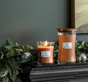 Woodwick Small Jar Candle ароматична свічка Santal Myrrh 85 г
