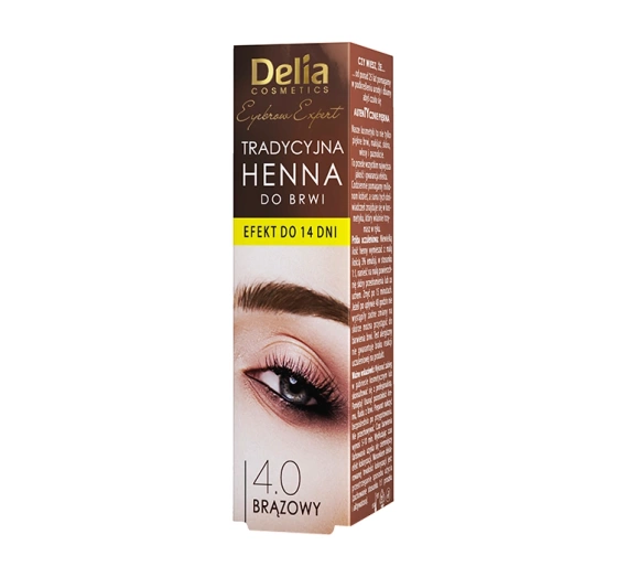DELIA ТРАДИЦИОННАЯ ХНА ДЛЯ БРОВЕЙ КОРИЧНЕВЫЙ 4.0