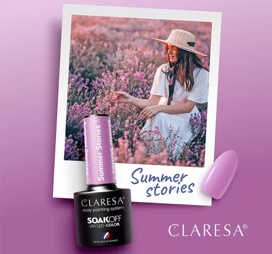 CLARESA SOAK OFF ГЕЛЬ-ЛАК SUMMER STORIES 7 5МЛ