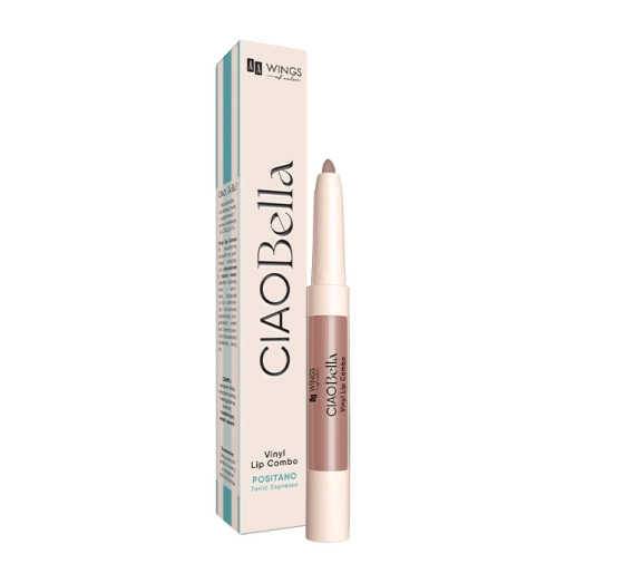 AA CIAO Bella Vinyl Lip Combo карандаш и блеск для губ 2в1 02 Mokka Obsession Mix 0,85г + 4г