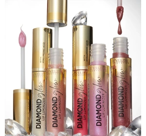 EVELINE DIAMOND GLOW LIP LUMINIZER ВОДОСТІЙКИЙ TOPCOAT З ГІАЛУРОНОВОЮ КИСЛОТОЮ 4,5МЛ