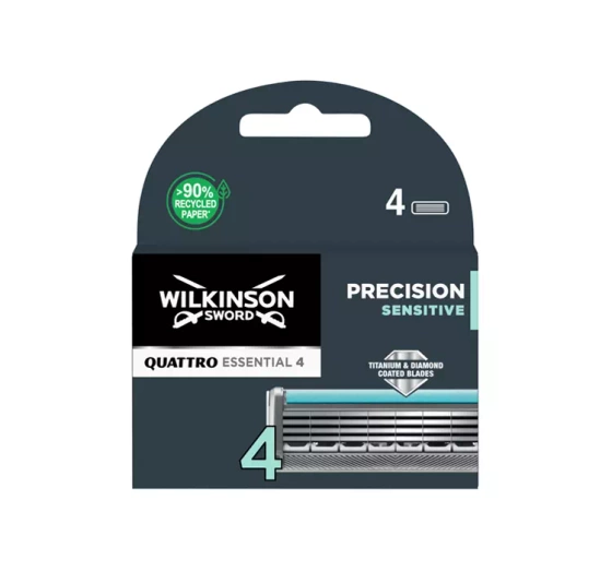 WILKINSON QUATTRO TITANIUM SENSITIVE КАРТРИДЖИ ДЛЯ БРИТВЕННОГО СТАНКА ДЛЯ МУЖЧИН 4 ШТУКИ