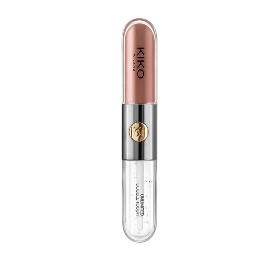 KIKO Milano Unlimited Double Touch двухэтапная жидкая помада 102 Satin Rosy Beige 2x3мл