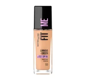 MAYBELLINE FIT ME LUMINOUS + SMOOTH ТОНАЛЬНОЕ СРЕДСТВО 130 BUFF BEIGE 30МЛ