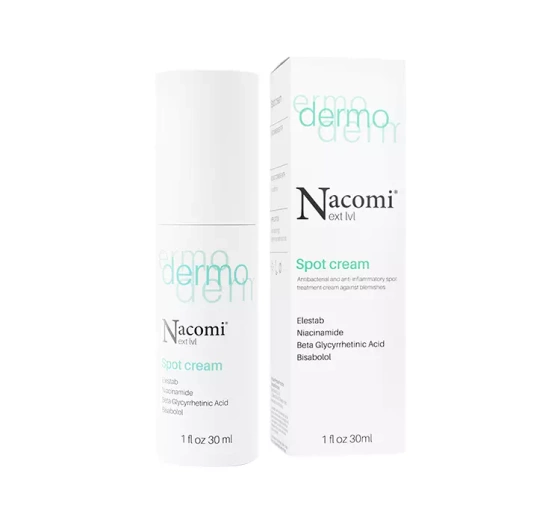 Нажмите на картинку, чтобы ее увеличить NACOMI NEXT LEVEL DERMO ТОЧЕЧНЫЙ КРЕМ ПРОТИВ НЕСОВЕРШЕНСТВ 30МЛ