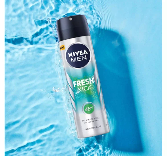 NIVEA MEN FRESH KICK АНТИПЕРСПІРАНТ-СПРЕЙ 150МЛ