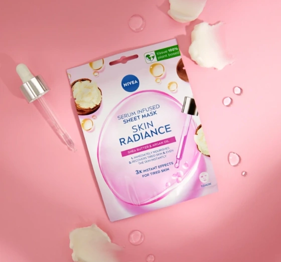 NIVEA NATURAL RADIANCE ОСВІТЛЮВАЛЬНА ТКАННИНА МАСКА