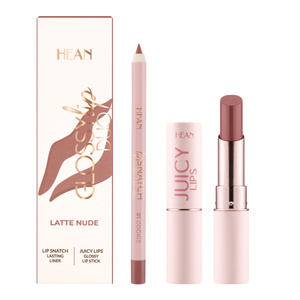 Hean Glossy Lip Duo набір з блиску для губ у стіку та олівця Latte Nude 4,6 г