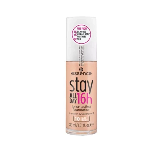 ESSENCE STAY ALL DAY 16H СТОЙКОЕ ТОНАЛЬНОЕ СРЕДСТВО 10 SOFT BEIGE 30МЛ