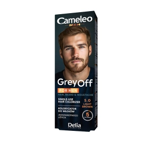 DELIA CAMELEO MEN GREY OFF КРАСКА ДЛЯ ВОЛОС И БОРОДЫ В ПАКЕТИКАХ 5.0 LIGHT BROWN 2x15МЛ