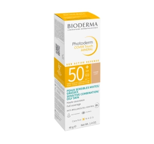 Bioderma Cover Touch Mineral криючий мінеральний тональний засіб з фільтром SPF50+ Light 40г