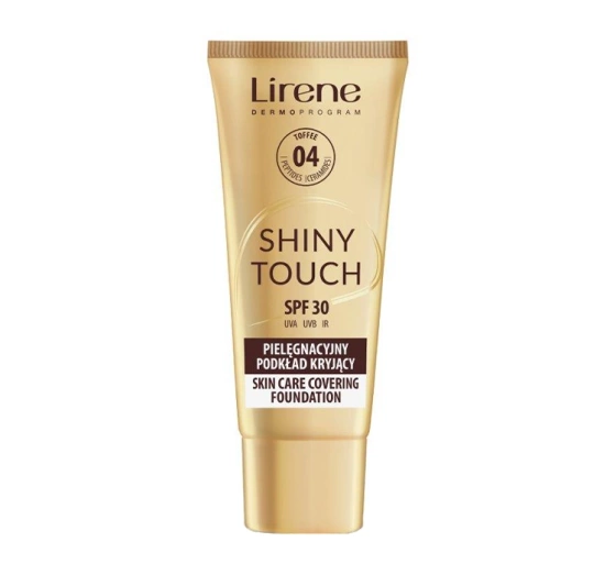 Lirene Shiny Touch криючий тональний крем SPF30 04 Toffee 30 мл