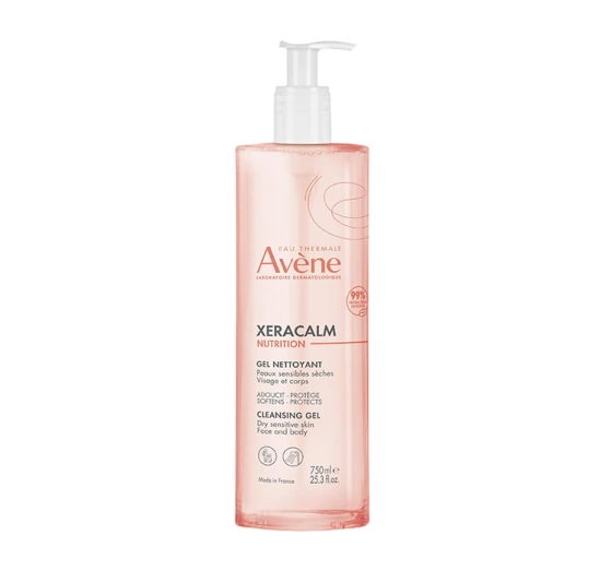 Avene Xeracalm Nutrition очищающий гель для лица и тела 750 мл