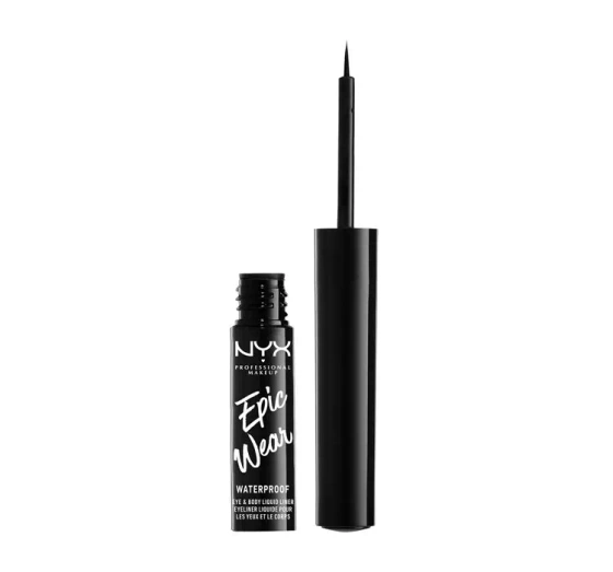 NYX PROFESSIONAL MAKEUP EPIC WEAR EYE & BODY ВОДОСТОЙКИЙ ЖИДКИЙ АЙЛАЙНЕР BLACK 3,5МЛ