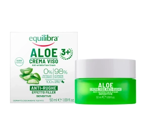 EQUILIBRA ALOE BELLEZA NATURALE КРЕМ ПРОТИ ЗМОРШОК ДЛЯ ОБЛИЧЧЯ АЛОЕ 50МЛ