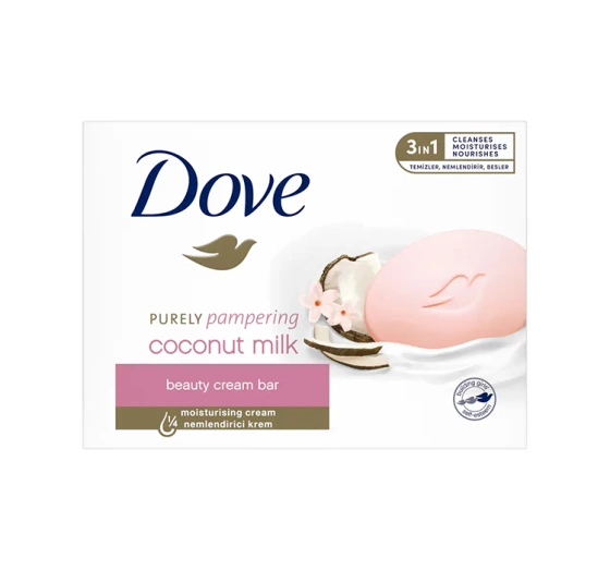 DOVE PURELY PAMPERING ТВЕРДОЕ КРЕМОВОЕ МЫЛО COCONUT MILK 90 Г