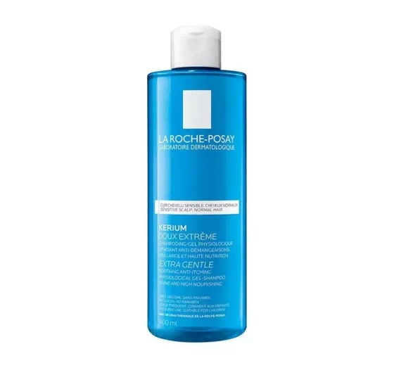 LA ROCHE POSAY KERIUM ДЕЛИКАТНЫЙ ШАМПУНЬ ДЛЯ ЧУВСТВИТЕЛЬНОЙ КОЖИ ГОЛОВЫ 400МЛ