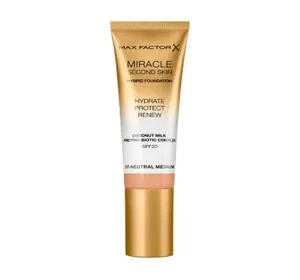 MAX FACTOR MIRACLE SECOND SKIN ТОНАЛЬНИЙ ЗАСІБ 07 NEUTRAL MEDIUM 30МЛ